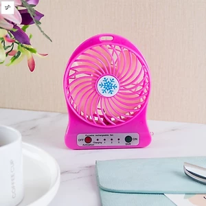 Quạt Để Bàn USB Quạt Mini Di Động Có Đèn Ngủ Cho Học Sinh Sử Dụng Ngoài Trời Cầm Tay