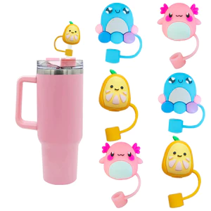 Stanley Stanley Đồ Chơi Sang Trọng Ba Chiều 3D Mũ Rơm Cắm Ống Hút Chống Bụi Mũ Hoạt Hình Ống Hút Bộ Phụ Kiện MACA