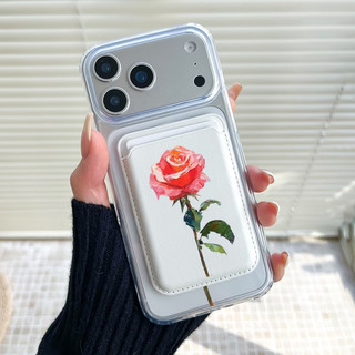Tranh sơn dầu của vỏ bảo vệ họa tiết hoa hồng cho iPhone 11 12promax 13pro15pro 15promax 14 14promax 14pro 16 pro max 16 plus 17 17promax