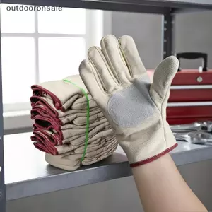 Găng tay làm việc bằng vải thiên thần đôi bền bỉ để bảo vệ hàn và bảo trì FSI