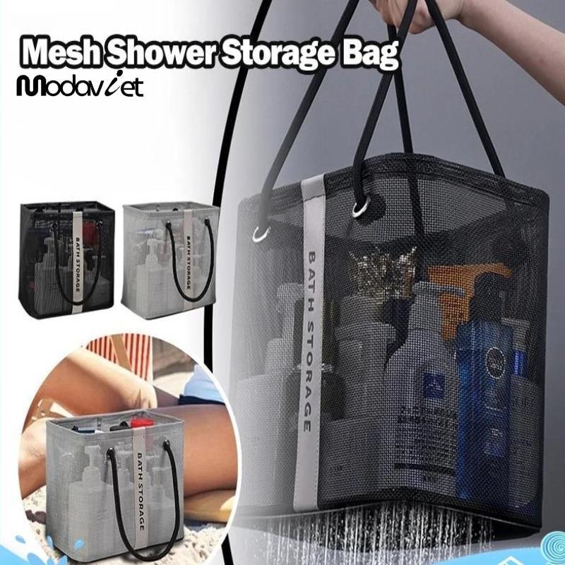 [modavietnamshop] Giỏ tắm Tote di động Túi chống nước có tay cầm Túi đựng đồ vệ sinh dung tích lớn Unisex Đẹp
