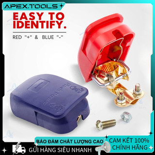 2 Đầu Cốt Bình Ắc Quy 12V - Kẹp Cực Tháo Nhanh, Kết Nối Chắc Chắn