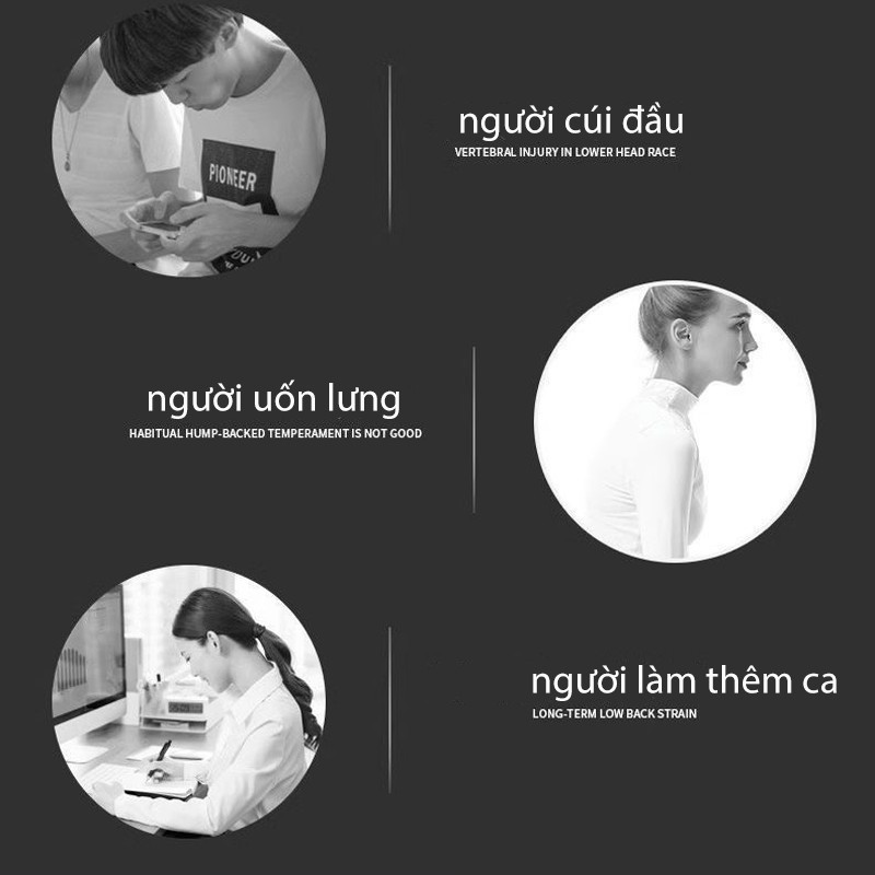 Đai chống gù lưng, đai định hình cơ thể chất liệu bền, Định Hình Lưng, cải thiện vóc dáng, có nẹp hỗ trợ thẳng lưng