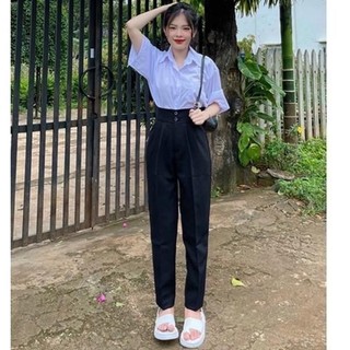 [Combo 2q tặng kèm dây lưng] Quần tây nữ đi học - Thiết kế đơn giản và thời trang cho cô gái trẻ