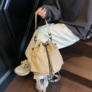 Túi xô dây rút công suất lớn thời trang cổ điển 2026