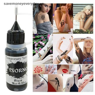 [savemoneyeveryday] Mực xăm nhiều màu Body Art Pigment Beauty Paints Trang điểm Đồ dùng xăm dạng lỏng bán vĩnh viễn [vn]
