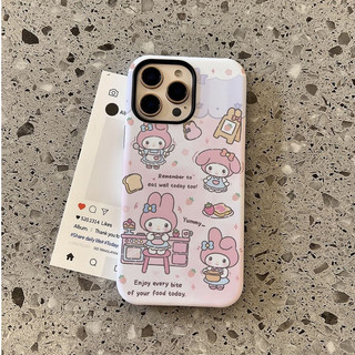 Ốp điện thoại họa tiết chú thỏ màu hồng 17air Thích hợp cho iPhone 11 12promax 12 13 14 15 pro max Ốp điện thoại 14promax 15pro 16 Pro max 17 17promax Vỏ