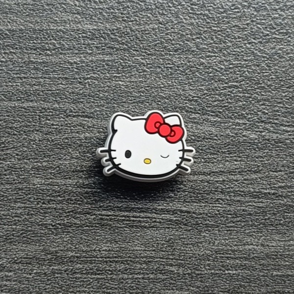 Hellokitty Phụ Kiện Giày Lỗ Dễ Thương Hoa, Thích Hợp Cho Crocs, Khóa Giày DIY, Có Thể Tháo Rời, Trang Trí