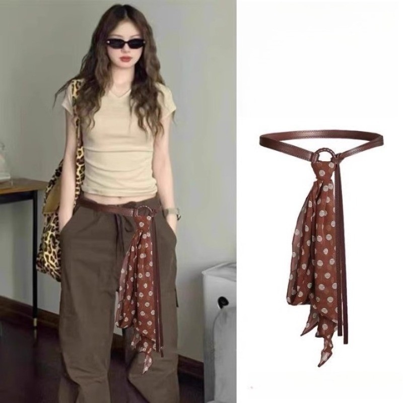Khăn Lụa Thắt Lưng Phong Cách Mỹ, Phụ Kiên Thời Trang Cho Nữ