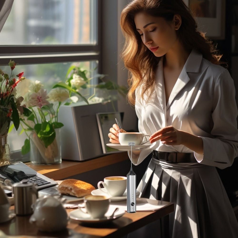 Máy đánh trứng YMIFI, 3 tốc độ có thể điều chỉnh với 2 đầu trộn Máy xay cà phê, Dụng cụ đánh kem chất lượng cao cầm tay hiệu quả cầm tay