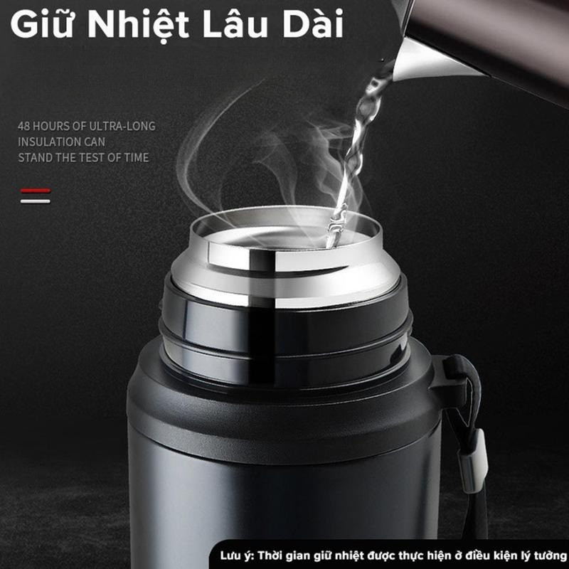 Bình Giữ Nhiệt Dáng Thể Thao Good 800 - 1000ml Từ Inox 304 An Toàn Cao Cấp – Có Nút Nhấn, Cốc Cao