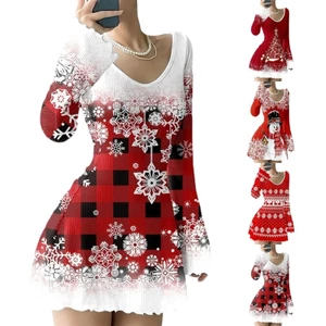 Váy dài tay Giáng sinh lý tưởng dành cho nữ Treeling Váy Halloween mềm mại cho cô ấy