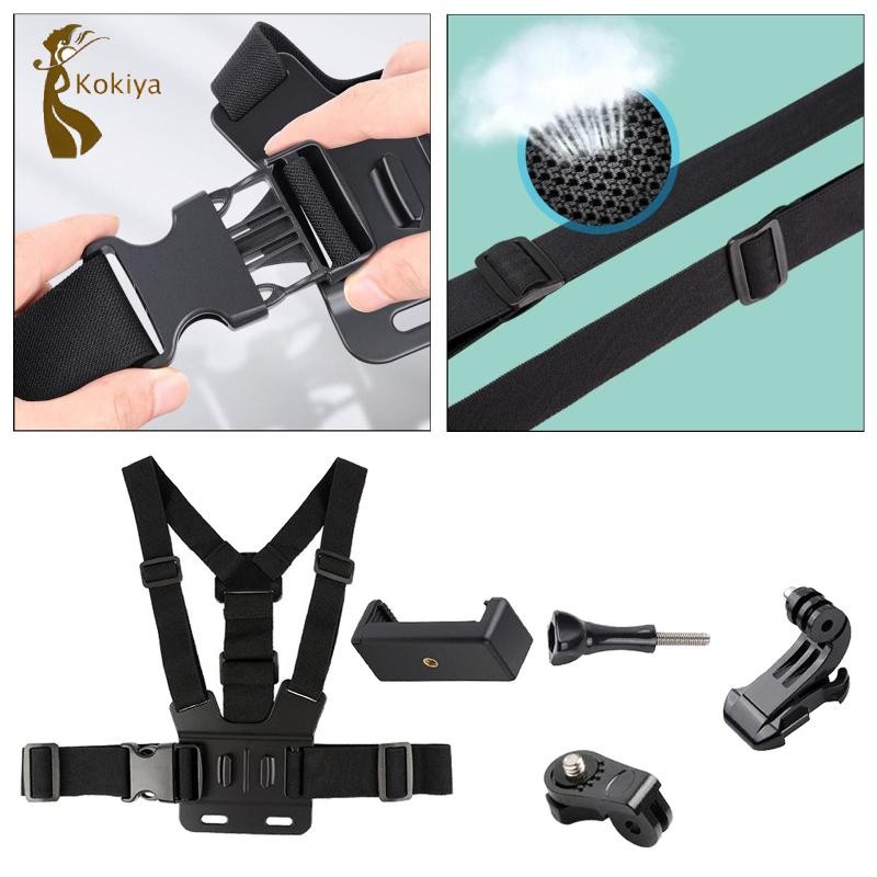 Điện thoại thông minh Selfie Harness Giá đỡ dây đeo ngực W / Kẹp điện thoại A (HOT)