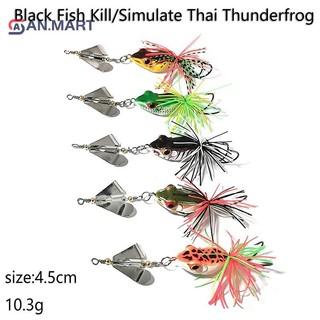 Bigdealssuper Xuyên Biên Giới Bán Mới 4.5cm 10.3g Thái Lan Gió Cứng Mồi Sấm Ếch Lá Gió Đường Chạy Mồi Cứng Cá Đen Đặc Biệt Giết Siêu