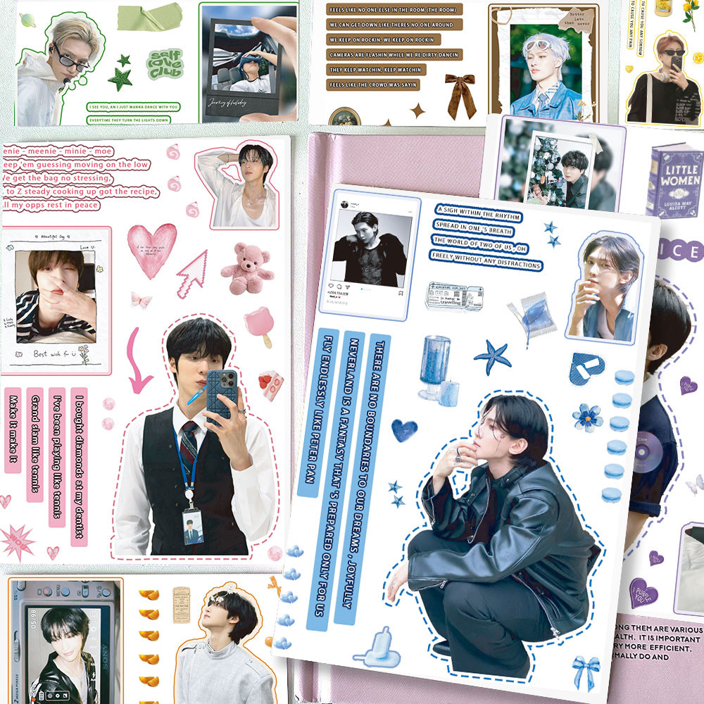 8-100 Cái ATEEZ Hàn Quốc Bé Trai Ban Nhạc VÀNG GIỜ: Part.3 Miếng Dán Ảnh Hongjoong Seonghwa Yunho Hành Lý Notebook Laptop Điện Thoại Sổ Tay DIY Kpop Sticker YM