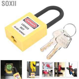 Soxii SOXII khóa khóa an toàn 38mm cho ngành công nghiệp kỹ thuật (màu vàng)