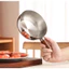 CHẢO INOX THÉP KHÔNG GỈ CÁN GỖ CAO CẤP - Nồi ăn dặm mini, an toàn cho sức khỏe, dễ làm sạch