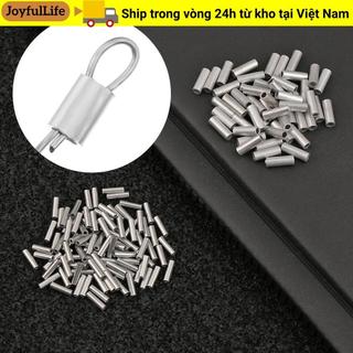 JOYFULLIFE 100 Cái / lốc Dây Câu Ống Di Động Tròn Nhôm Chất Lượng Cao Uốn Tay