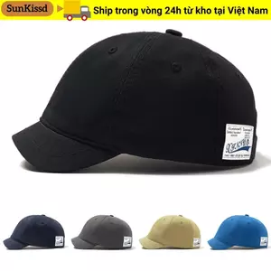 SUNKISSD Bố Nón, Mũ Bóng Chày Cotton Có Thể Điều Chỉnh, Trucker Phong Cách Dây Buộc Băng Ngắn Vành Nylon Chống Nắng Mũ Nam Nữ