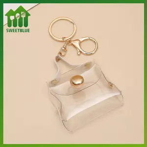 SWEET Trong Suốt Mini Ví Đựng Tiền Xu Móc Khóa Túi Quyến Rũ Túi Xách Thiết Kế Đồng Xu & Tai Nghe Mới Lạ Thu Nhỏ Ví Móc Khóa n
