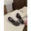 TT Phiên Bản Hàn Quốc Thời Trang Chấm Bi Trong Suốt Nêm Gót Chân Flip-Flops Nữ Cao Gót Mũi Tròn Mở Mũi Sang Trọng