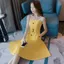 Quần Áo Nữ 2025 Phong Cách Mới Hợp Thời Trang Phong Cách Phương Tây Đầm Niche Pháp Nữ Mùa Hè Giữa Chiều Dài Một Vai Sling Đầm Nữ