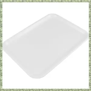 Khay phục vụ hình chữ nhật dài 10 inch làm bằng nhựa trắng