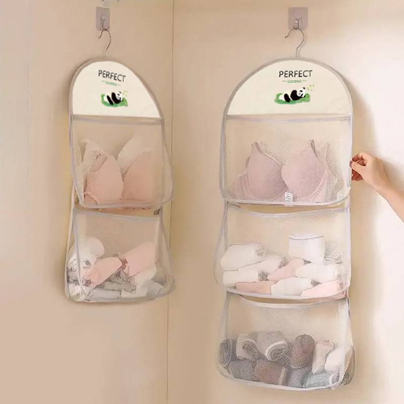 JINHF Quần Lót Túi Bảo Quản Treo Tường Túi Lưới Thoáng Khí Sos Túi Bảo Quản Tủ Quần Áo Tổ Chức Đồ Chơi Búp Bê Túi Bảo Quản HOT