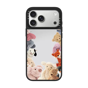 Gương Từ Tính Toàn Màn Hình Động Vật Nhỏ Ốp Lưng Điện Thoại IPhone 17 Pro Max 16 15 14 13 12 11 17 Vỏ Không Khí Vỏ Bảo Vệ Chống Sốc