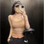 Phong cách Hàn Quốc Màu sắc tương phản Dây đeo hai mảnh Áo Vest dây mùa hè Hot Girl Slim-fit Áo ngắn