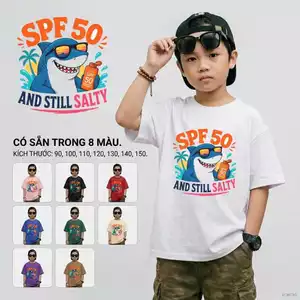 Áo thun bé trai phong cách Hàn Quốc Size 90-150 học sinh tiểu học Dễ chịu
