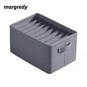 MARGREDY Hộp Bảo Quản Quần Áo, Ngăn Tách Quần Áo 7 / 9 Lưới Ngăn Kéo Bảo Quản Đồ Lót, Tất Có Thể Xếp Chồng Đa Năng Hộp Đựng Đồ Dùng Tủ Quần Áo