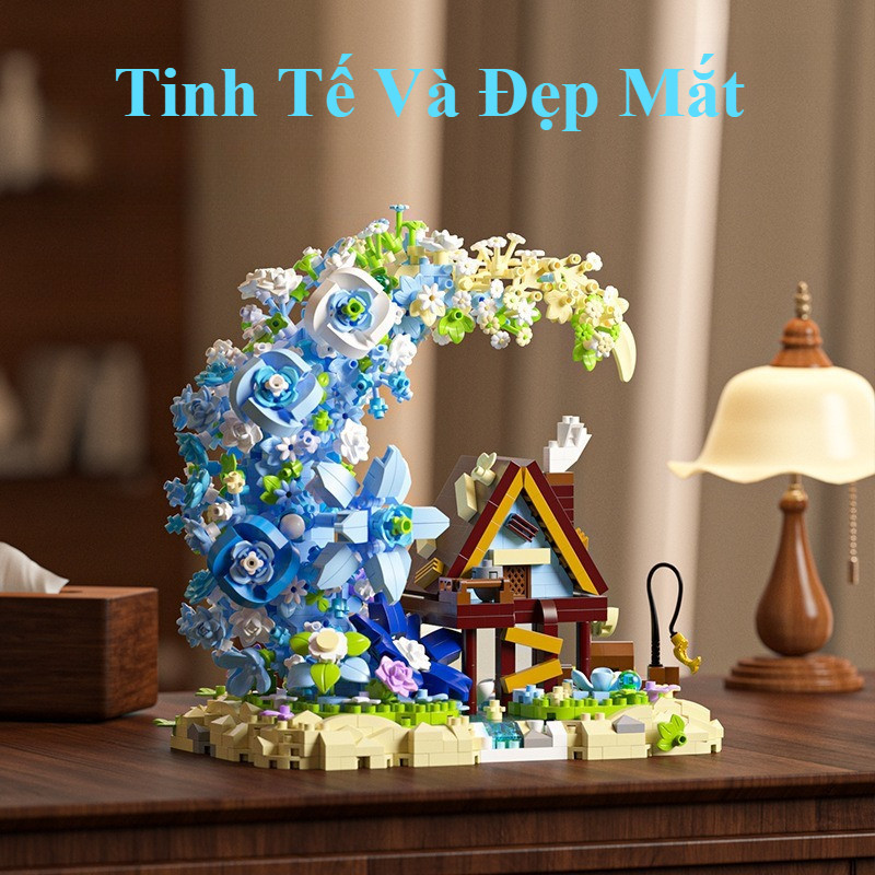 Bộ Lắp Ráp Nhà Hoa ánh Trăng Tree House – Đồ Chơi STEM An Toàn, Phát Triển Tư Duy, Quà Sinh Nhật Cho Bé Trai Và Bé Gái