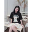 （Giao hàng 24h）Angela Áo Thun Oversize, In Lụa Hình Gấu Trắng Dễ Thương Cổ Tròn Chất Liệu Cotton Cao Cấp Chính Hãng B244
