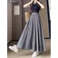 Kích thước lớn Yamamoto Culottes Eo cao ôm hơn trông rộng rãi thoải mái Quần ống rộng thông thường