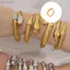 KIKIN Hợp Thời Trang Mở Vòng Tay Bò Sát Có Đá Zircon Thép Không Gỉ Mặc Mạnh Mẽ
