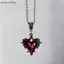 AA Gothic Chết Chữ Thập Nelace Dành Cho Nữ Thời Trang Phù Thủy Trang Sức Phụ Kiện Quà Tặng Gai Hoa Hồng Đỏ Trái Tim Mặt Dây Chuyền Choker Mới VN