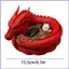 Bát Chìa Khóa Cho Lối Vào Bàn Rồng Gothic Hộp Đựng Trang Trí 3D In Hình Catchall Bát Cho Đồng Xu Vòng Cổ mueadsyvn