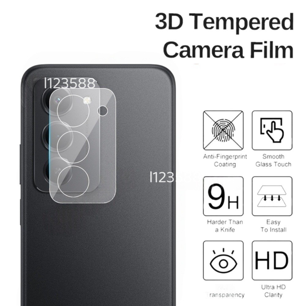 Phim bảo vệ ống kính máy ảnh 3D cho Poco M8s 5G 2026 Xiaomi PocoM8s 5G Phim ống kính Kính cường lực trong suốt Bảo vệ màn hình