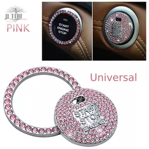 Nút khởi động Công tắc Bling Động cơ ô tô Đánh lửa Kim loại Chrome