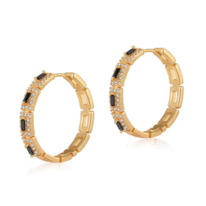 Bông tai nữ sang trọng Shuling bông tai cổ điển zircon sang trọng cổ điển