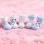 IFASIN 5 Đôi Tất Ngắn Cho Bé, Vớ Sơ Sinh Thiết Kế Chống Trượt Thoáng Khí, Chấm Bi Ngôi Sao Cotton Hồng Xanh Mùa Đông Tất Cho Bé 0-3 Tuổi