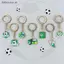 # HB # Móc khóa trận đấu bóng đá với thiết kế bóng Mini 3D Phụ kiện thể thao Quạt lý tưởng Quà tặng để hỗ trợ.