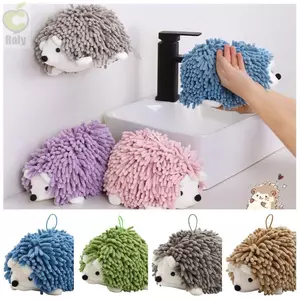 Khăn Chenille ROLY, Khăn Treo Mềm Nhím Chenille, Thiết Kế Nhím Lông Tơ Siêu Thấm Hút Khăn Tay Ngộ nghĩnh