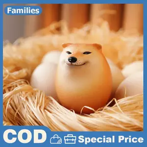 Sáng Tạo Shiba Inu Thực Tế Hình Trứng PVC Trang Trí Bàn Làm Việc Chó & Trứng Liên Minh Trang Trí Cho Văn Phòng Tại Nhà Quà Tặng Giáng Sinh Vui Vẻ