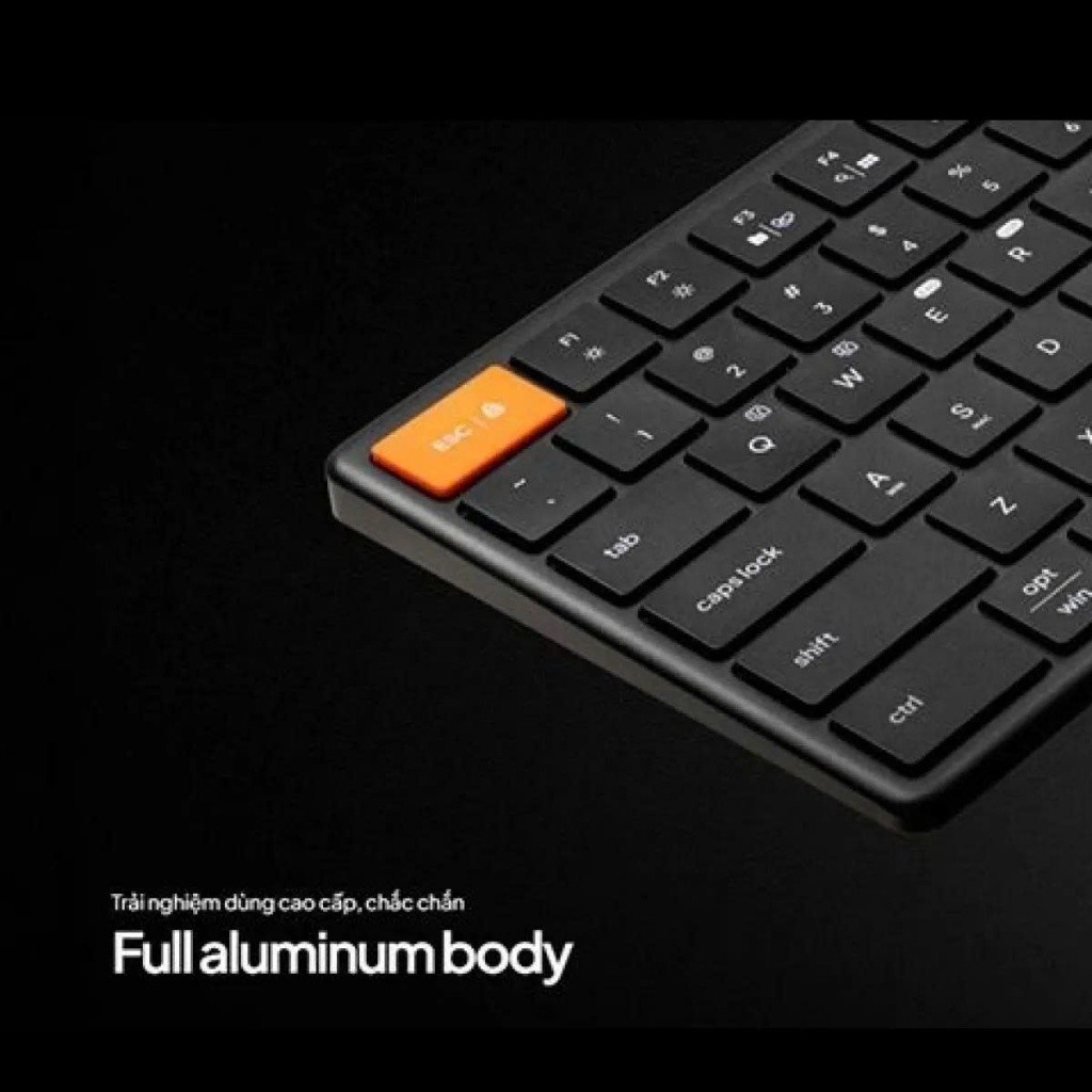 Bàn phím không dây HyperWork HyperOne Gen 3 HPW-KB1-G3-BLK Đen - BH Chính hãng 12 tháng