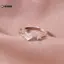 KUZHEN Dạ Quang Trái Tim Tình Yêu Nhẫn Phát Sáng Trong Bóng Tối Thời Trang Có Thể Điều Chỉnh Cặp Đôi Nhẫn Màu Bạc Hồng Xanh Ánh Sáng Trang Sức Quà Tặng Cho Người Yêu HOT