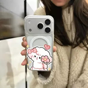 Hoa hồng cừu nhỏ Hoaích hợp iPhone 1716 trường hợp 15 Tất cả14/13 mới 1211x hút từ
