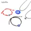 AqToCna Kính Xanh 3cm Ác Mắt Mặt Dây Nelace Vòng Tay Luy Nelace Choker Trang Sức AqToCna