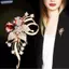 Bluelover Tính Khí Sang Trọng Zircon Hoa Thổ Cẩm Dành Cho Nữ Cô Gái Thời Trang Đa Năng Sáng Bóng Xòa Quần Áo Cưới Phụ Kiện Quà Tặng Mới